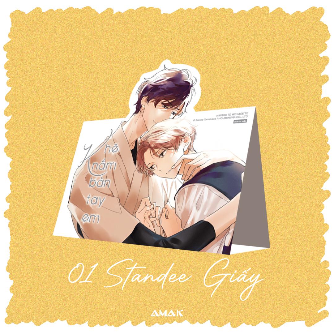 Sách - Khẽ Nắm Bàn Tay Em - Tặng Kèm Bookmark Phủ Nhũ Ánh Trai + Clearcard + Standee Giấy