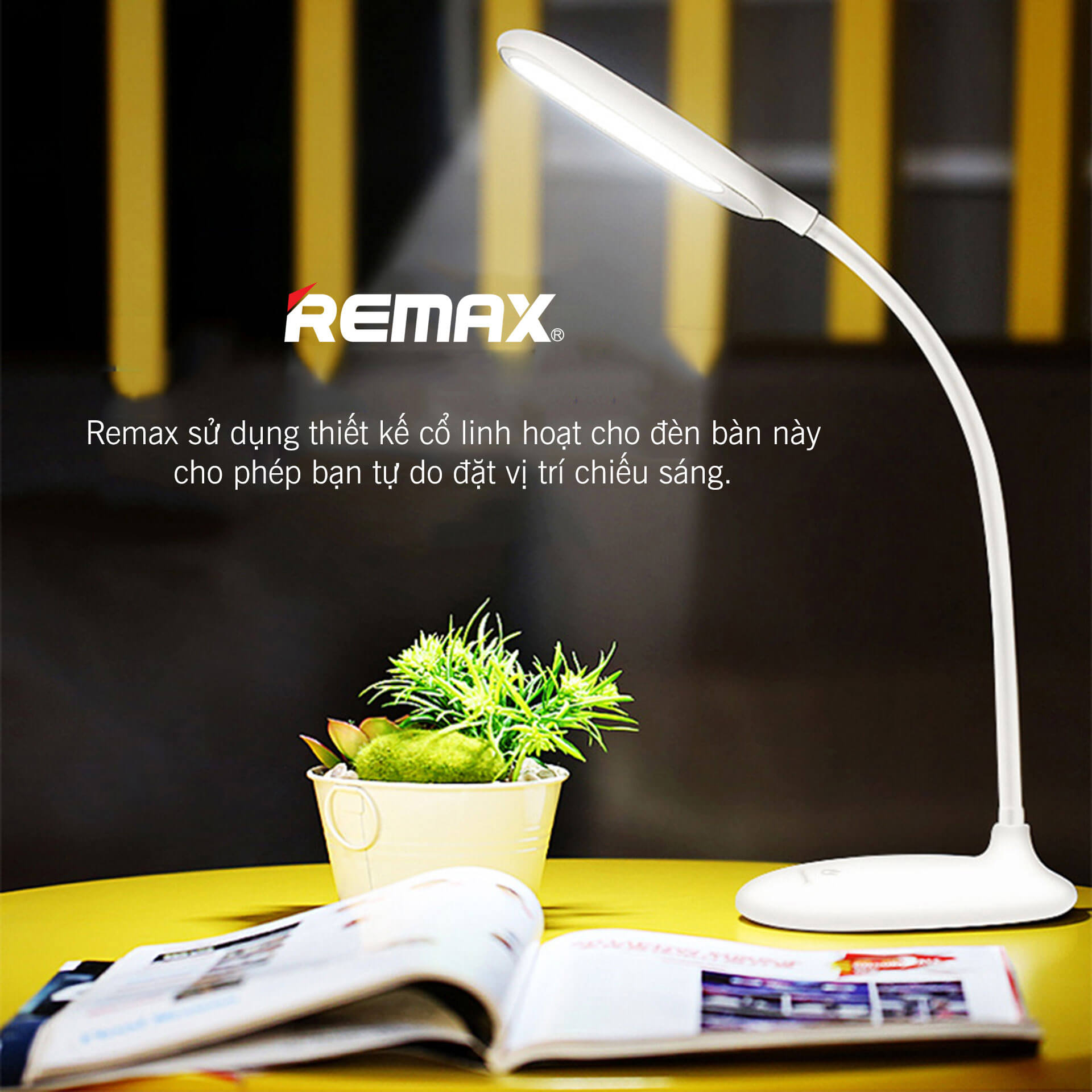 Đèn LED để bàn chống cận 3 chế độ sáng thông minh Remax RT-E365 - Hàng nhập khẩu