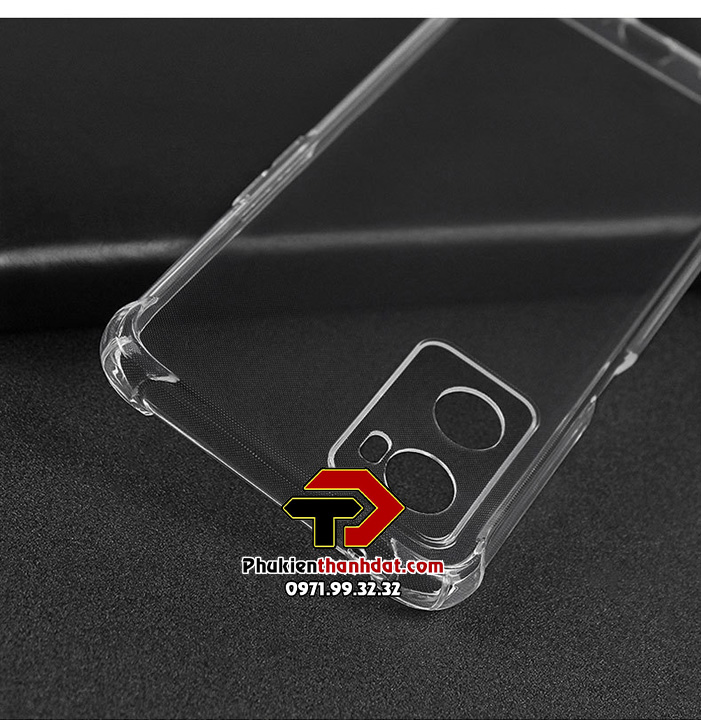 Ốp lưng dành cho OPPO A76 trong suốt chống sốc bảo vệ camera sau