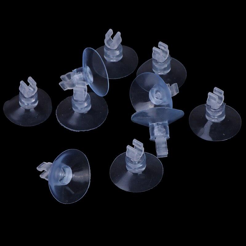 10pcs Aquarium Sucker Suction Cup For 4mm Air Line Pipe Tube Wire Holder Used Sucker For Glass Surface Fish Supples