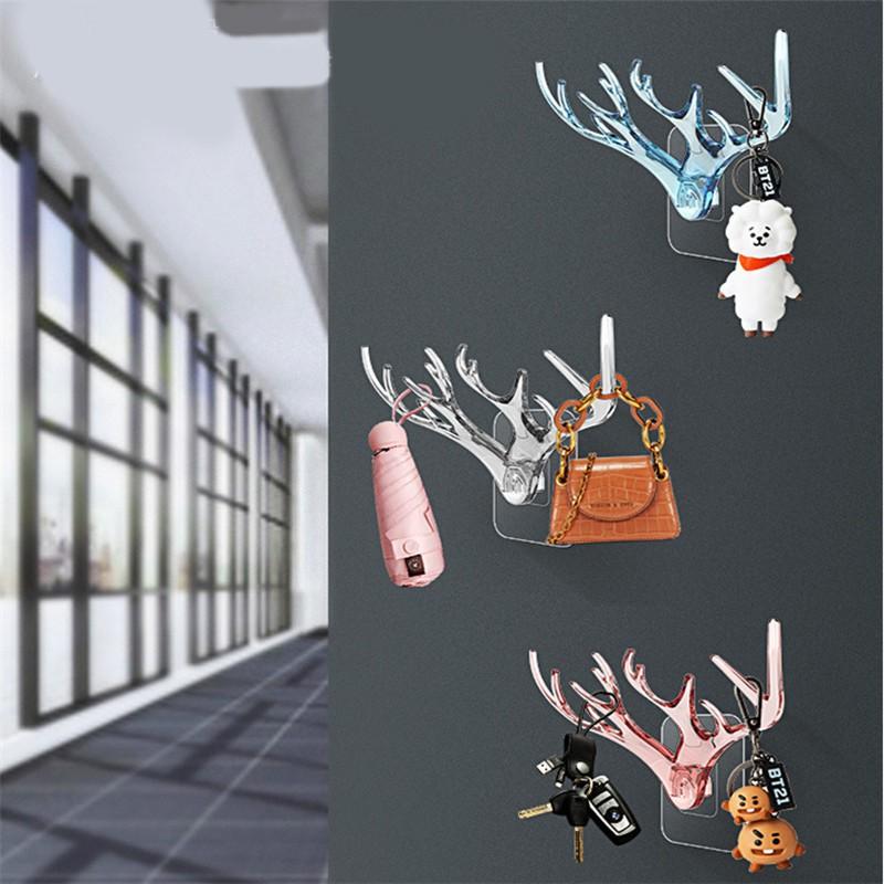 Móc Dán Tường Sừng Hươu - Móc Treo Decor trang trí nhà cửa Duashop