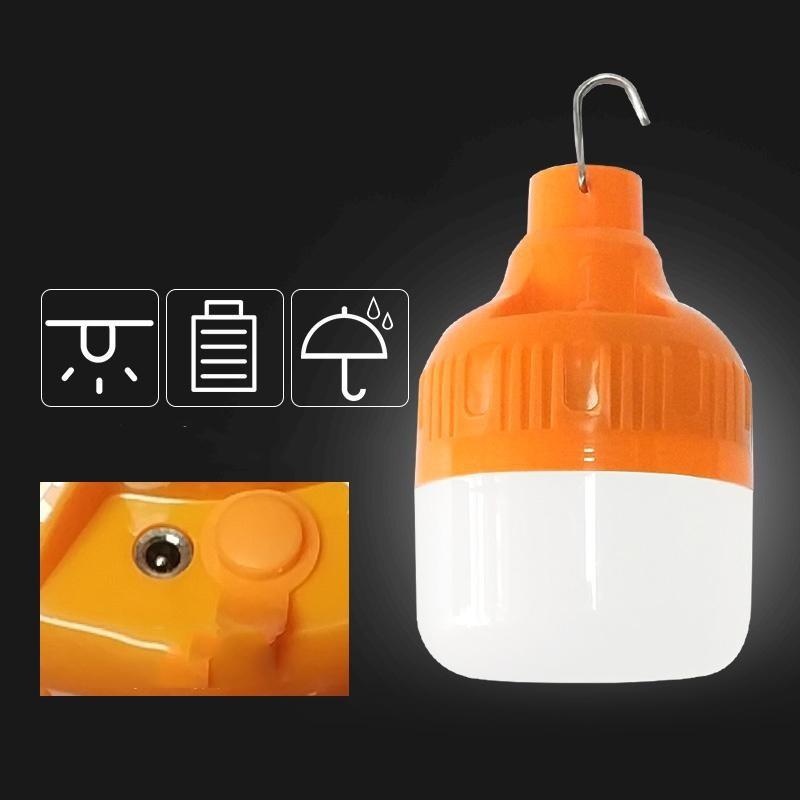 BÓNG ĐÈN TÍCH ĐIỆN THÔNG MINH CÓ CÔNG TẮC SẠC USB màu cam