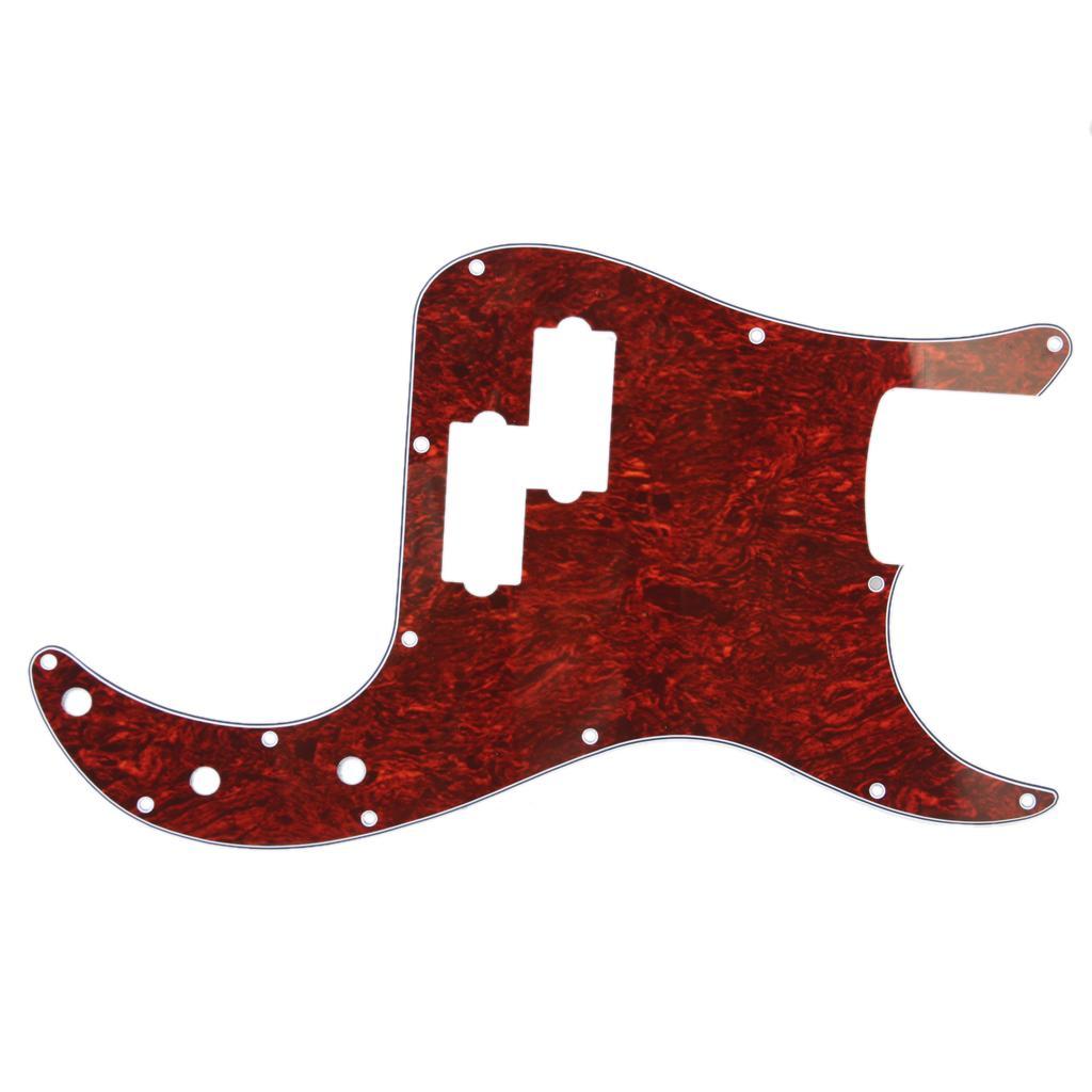 Red Tortoise Shell Pickguard 3 Ply For Bass PB