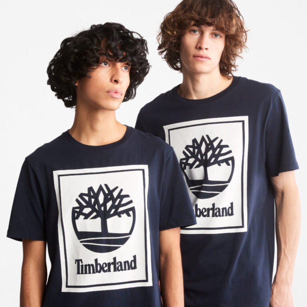 [NEW 2023] Timberland Áo Thun Unisex Front Stack Logo Tee TB0A6Q81