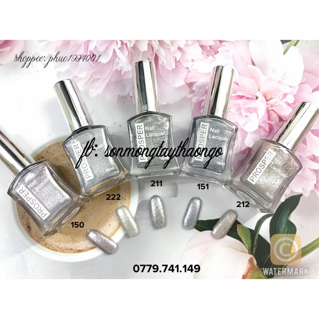 Sơn móng tay Prosper Silver 16ml (sơn thường)