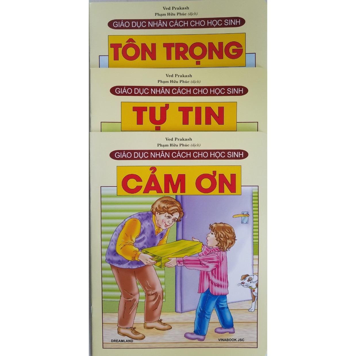 Combo Sách Giáo Dục Nhân Cách Cho Học Sinh : Cảm Ơn + Tự Tin + Tôn Trọng