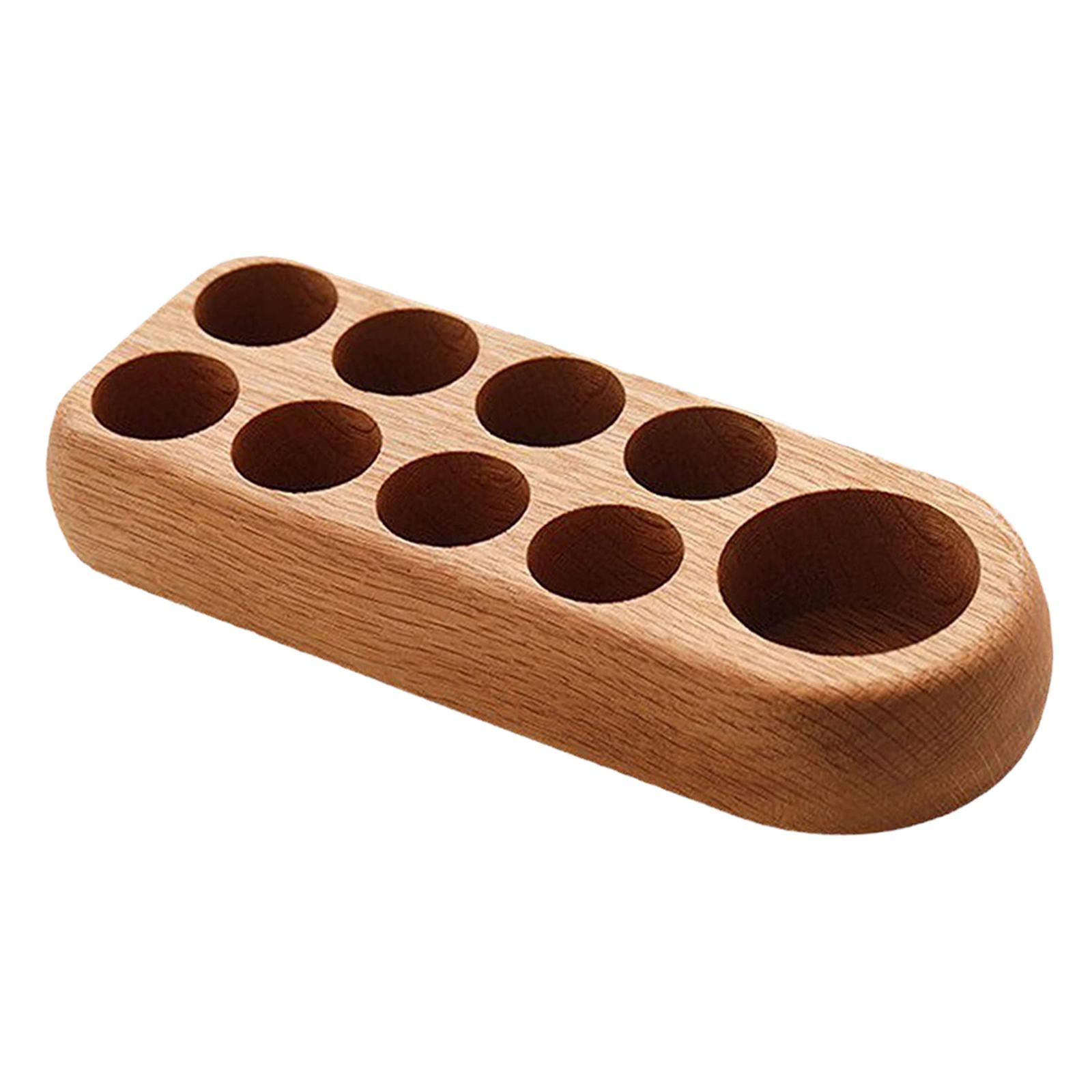 Essential Oil Display Rack for 5ml 10ml Bottle Cosmetic Organizer Rack 1 Tier 9 Holes