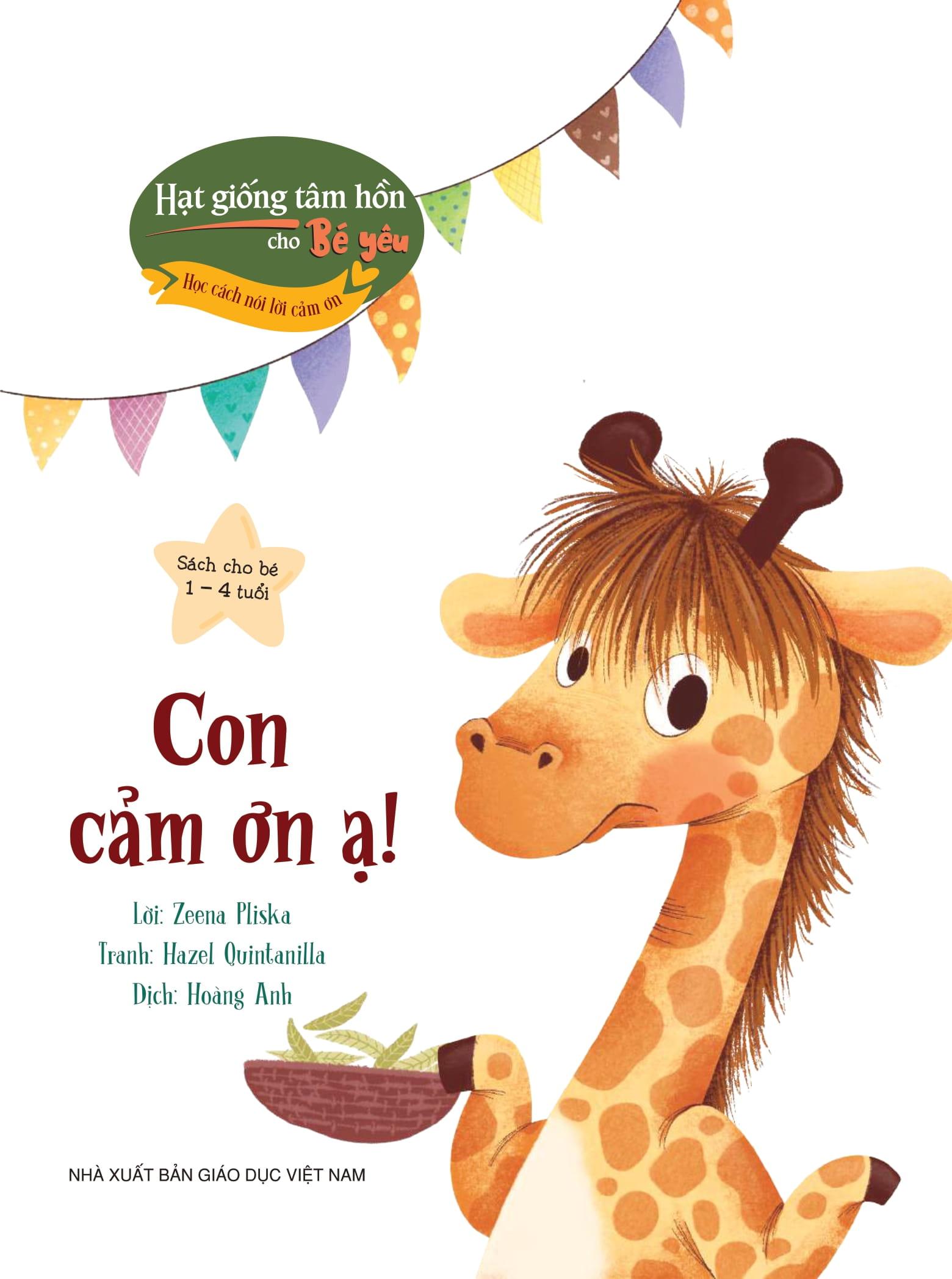 Sách - Hạt Giống Tâm Hồn Cho Bé Yêu - Học Cách Nói Lời Cảm Ơn - Con Cảm Ơn Ạ!
