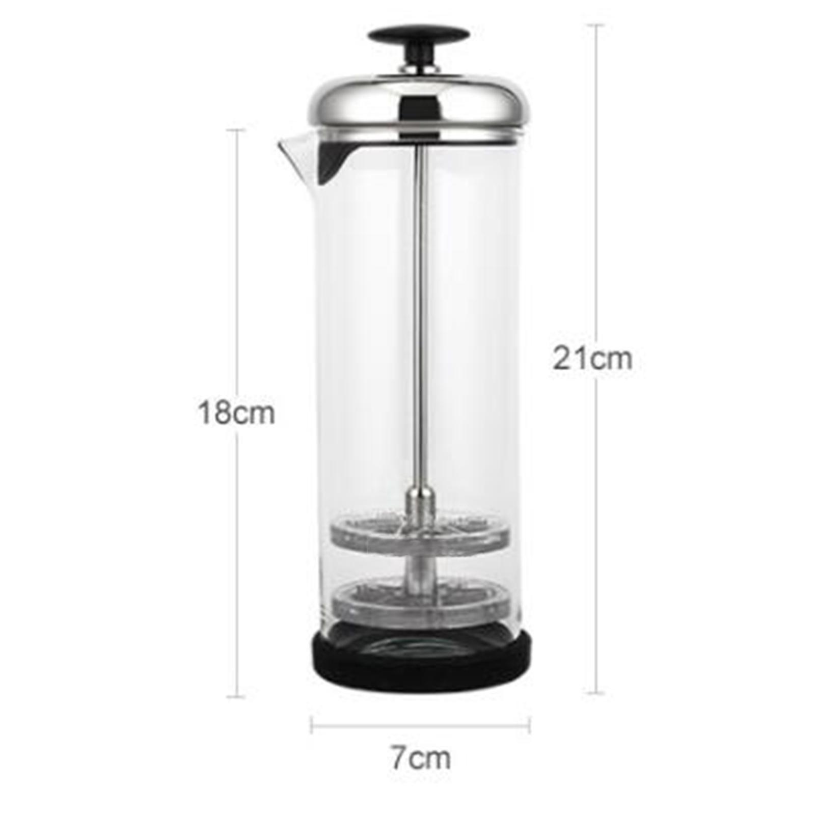 400ML Double  Milk Frother Manual Frothing Coffee Cappuccino