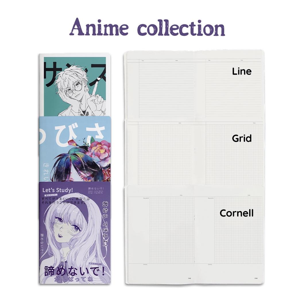 Vở ruột kẻ ngang 100 Gsm - Style Anime 80 Trang - Bìa KAMISAMA- Ong Mặt Bự