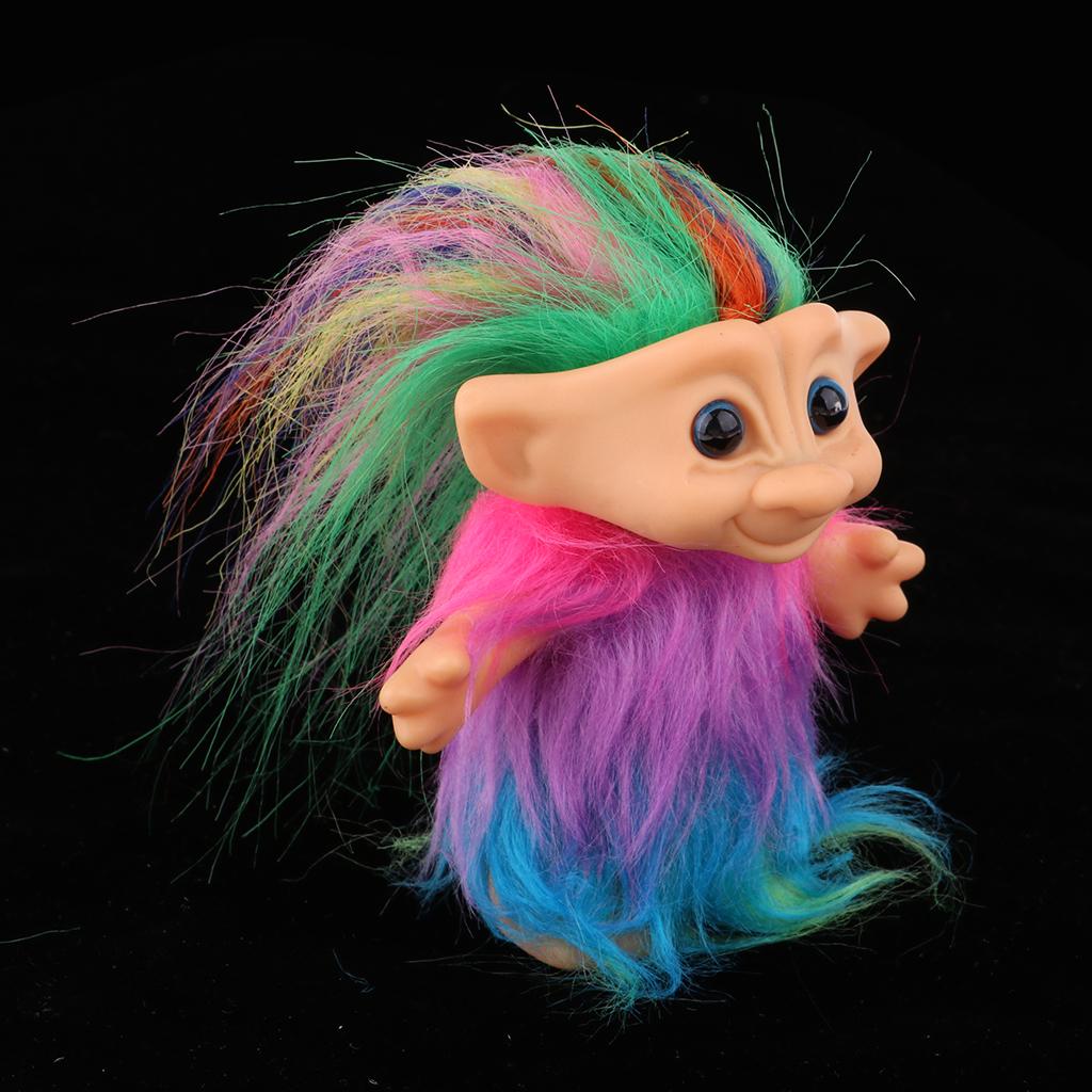 Nhiều Màu Sắc Sang Trọng May Mắn Troll Búp Bê Mini Nhân Vật Hành Động Đồ Chơi-Dự Tiệc, Nghệ Thuật Và Hàng Thủ Côn