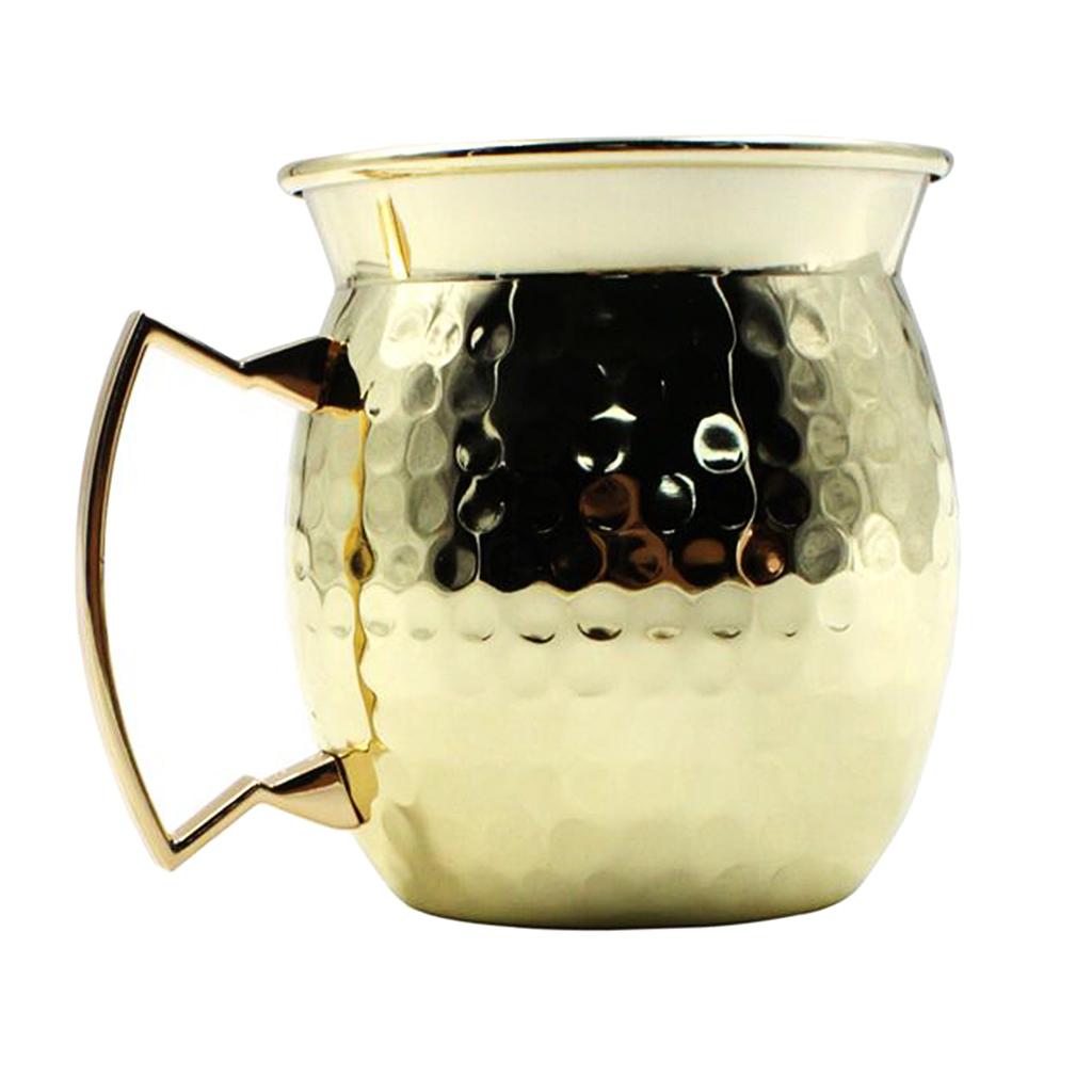 Moscow Mule Mug Cocktail Barrel Tankard Cup Kitchen Barware Cup Rose Gold