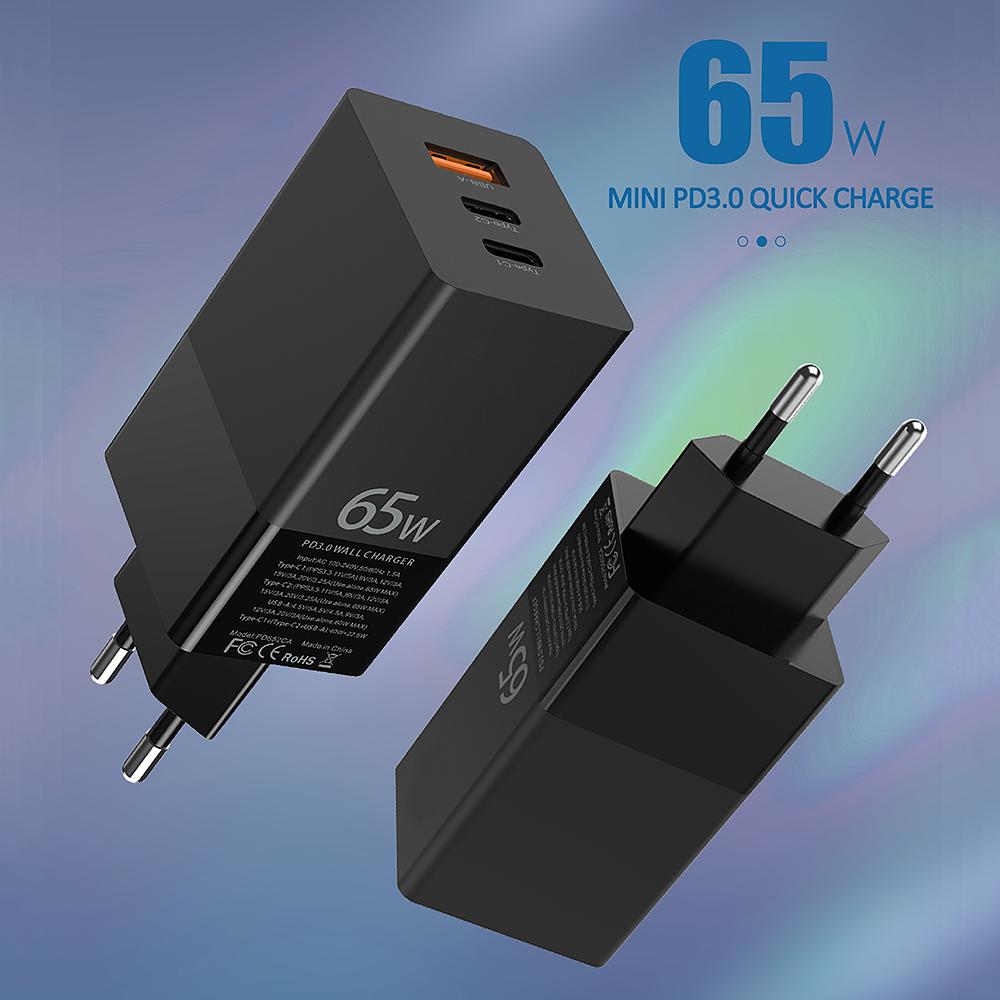 Bộ sạc nhanh du lịch mini Thích ứng với nhiều hệ thống Kích thước nhỏ hơn Trọng lượng nhẹ