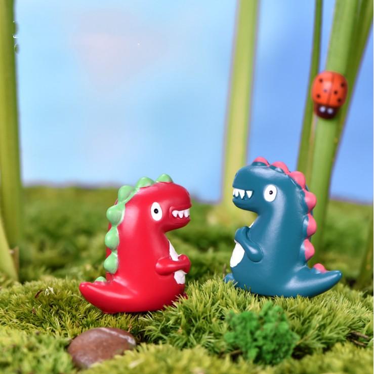Mô hình khủng long dễ thương dùng trang trí tiểu cảnh, terrarium, móc khóa, DIY