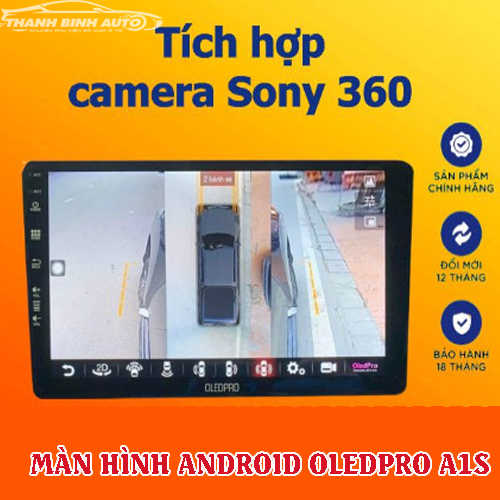 Màn Hình DVD Android Ô Tô 0LEDPR0 A1s Tích Hợp Camera 360 9 inch Ram 2-32 Chip 8 Nhân cao cấp