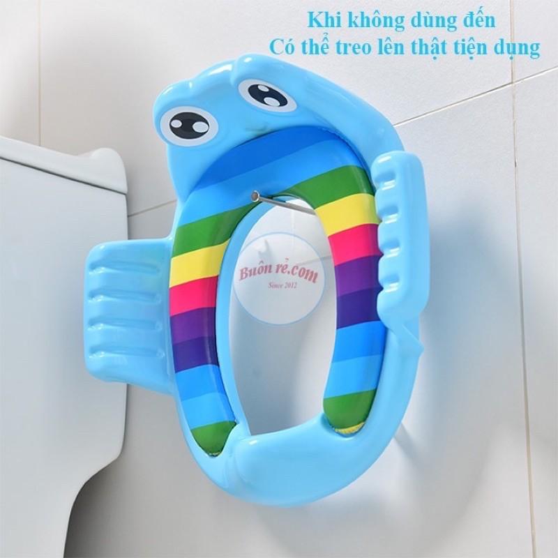 Bệ thu nhỏ bồn cầu hình thú ngộ nghĩnh cho bé