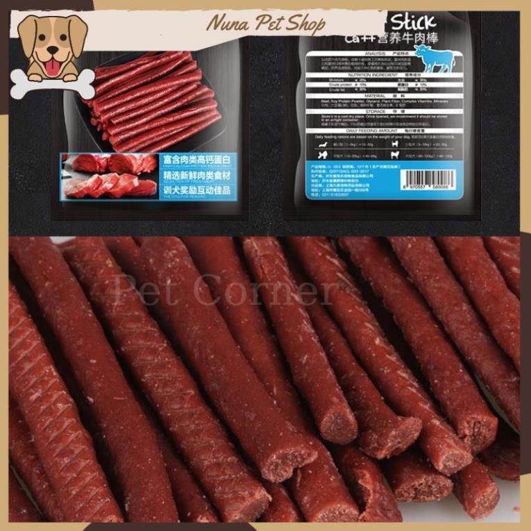 Thịt bò cao cấp Hello Joy thơm ngon, bổ sung canxi cho chó (Gói 500gr) - Bánh thưởng cho chó, đồ ăn vặt cho thú cưng