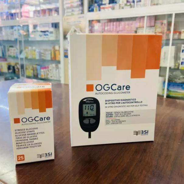 Máy đo đường huyết OGcare, nhập khẩu chính ngạch, tem phụ đẩy đủ, bảo hành chính hãng