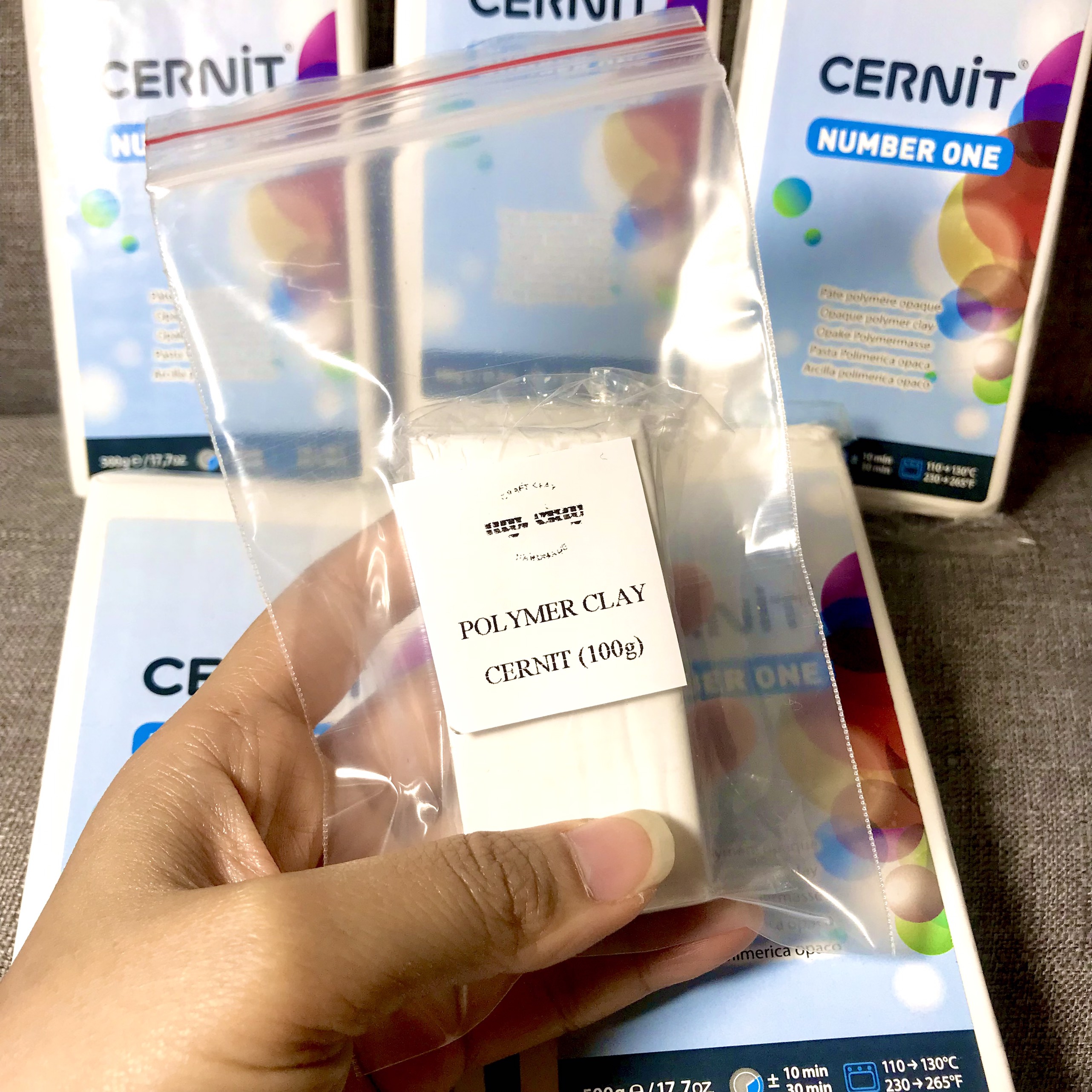 Đất nặn, Đất sét nung Polymer Clay Cernit, nặn trang sức, nhân vật, mô hình