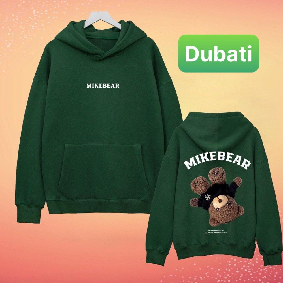 ÁO KHOÁC HOODIE NAM NỮ CON GẤU NGƯỢC MIKEBEAR CHẤT NỈ DÀY PHOM FROM RỘNG CHỐNG LẠNH NẮNG, NÓNG ĐÔNG HÈ XỊN SÒ-DUBATI