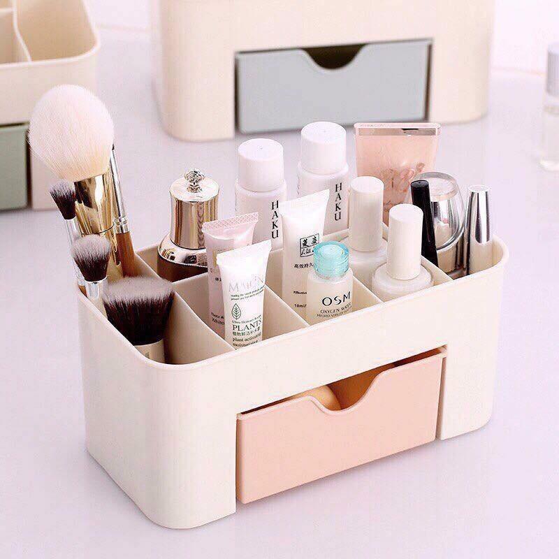 Kệ Đựng Mỹ Phẩm Mini Bằng Nhựa 7 Ngăn Đa Năng Tiện Lợi, Kệ Để Đồ Làm Nails Tiết Kiệm Không Gian
