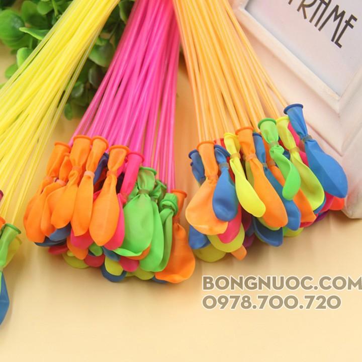 SET 1 gồm: 3 chùm bóng bay nước, 1000 bóng thay, 1 đầu nối (magic balloons)-có video thật