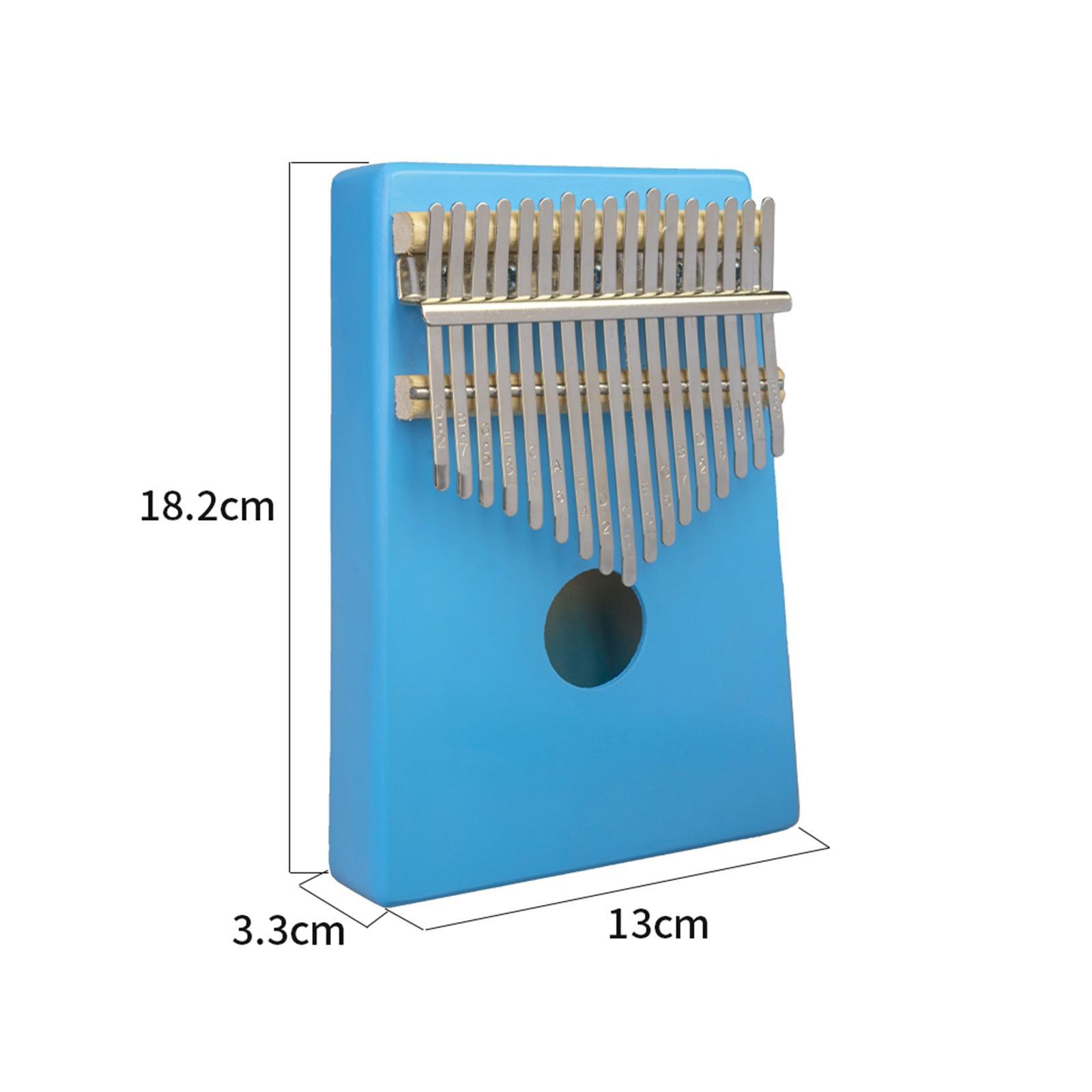 17 Key Thumb Piano Finger Mbira Solid Wood Keyboard Musical Instrument