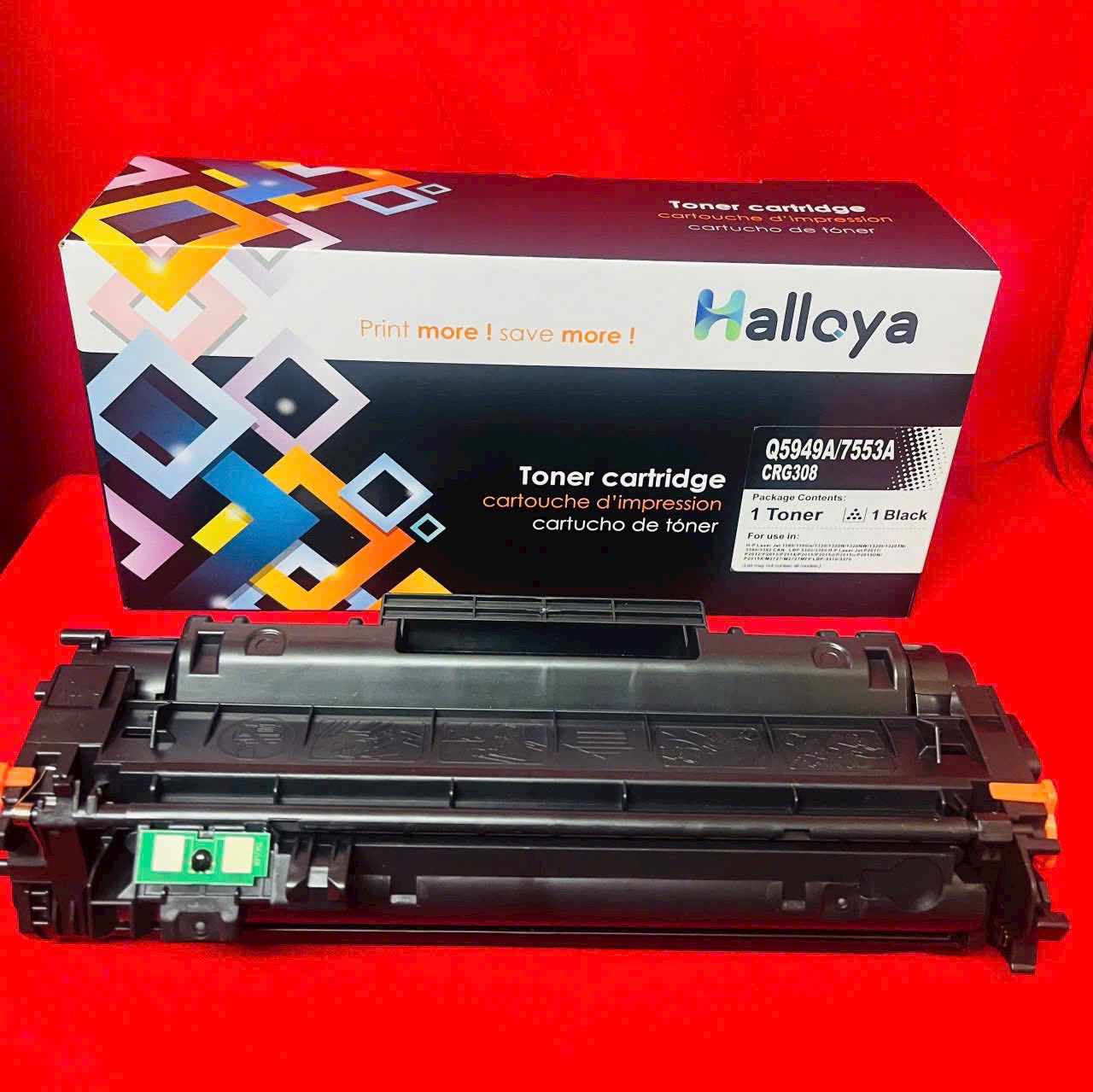 Hộp mực 49A 53A 308 HALLOYA dành cho máy in Canon lbp 3300 3360 3310 3370 HP 1160 1320 2014 2015 - Hàng Nhập Khẩu