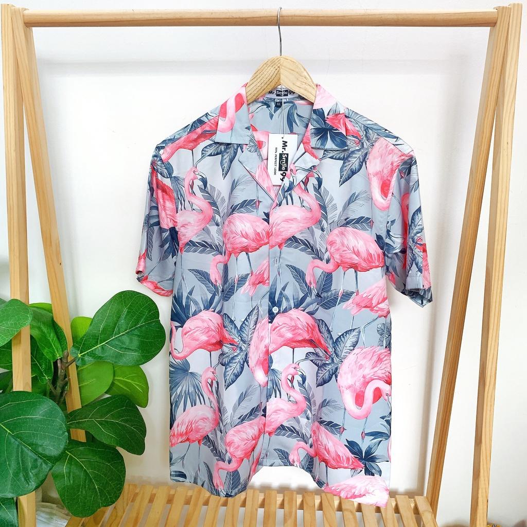 ÁO SƠ MI HỌA TIẾT ĐI BIỂN UNISEX MR SMILE 99 SHOP
