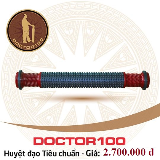 Con lăn cột sống Doctor100 tiêu chuẩn kèm túi da đựng . Con lăn massage toàn thân