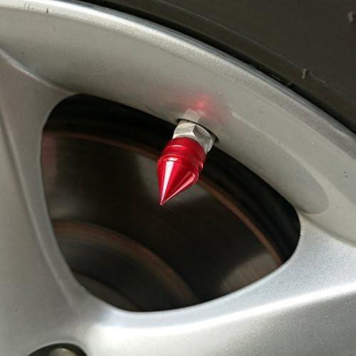 Cái Mũ chống bụi lốp hợp kim nhôm Xe đạp Van mũ màu đỏ