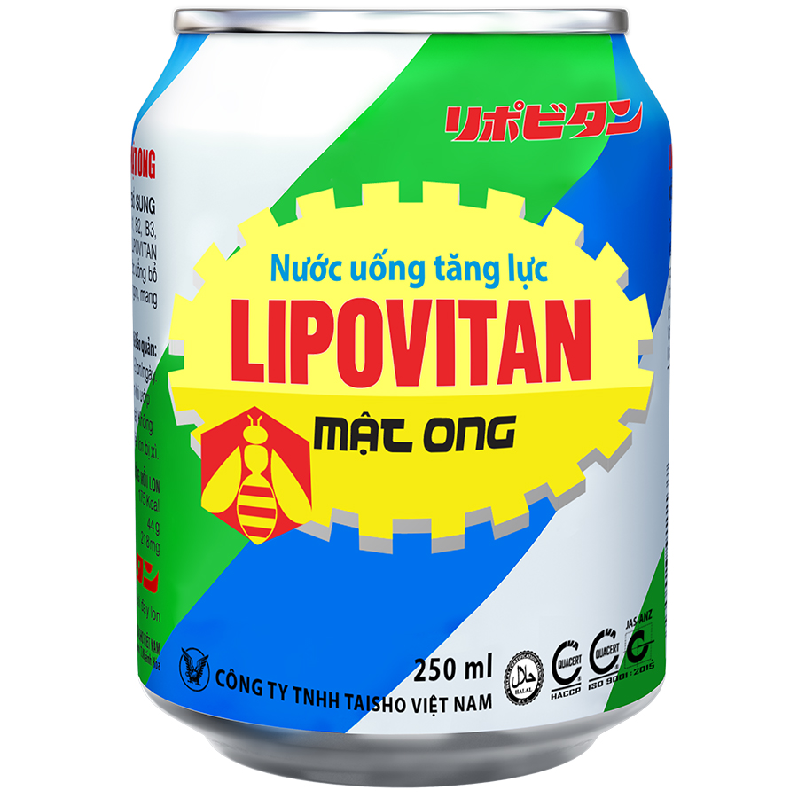 Nước uống tăng lực Lipovitan thùng thường 24 lon (24 x 250ml)