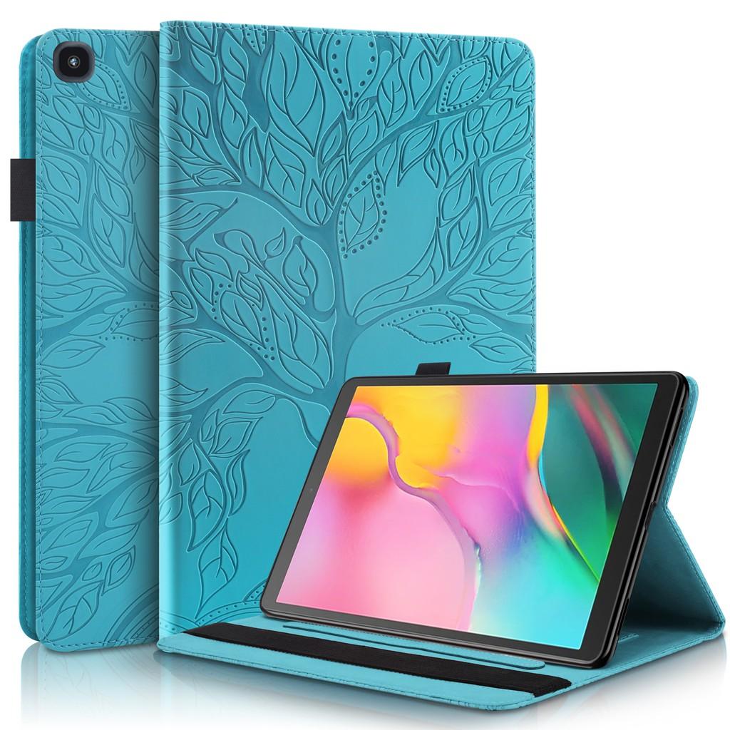Bao da máy tính bảng nắp gập PU và silicon mềm có ngăn đựng thẻ cho Samsung Galaxy Tab A 10.1 2019 SM-T510 SM-T515