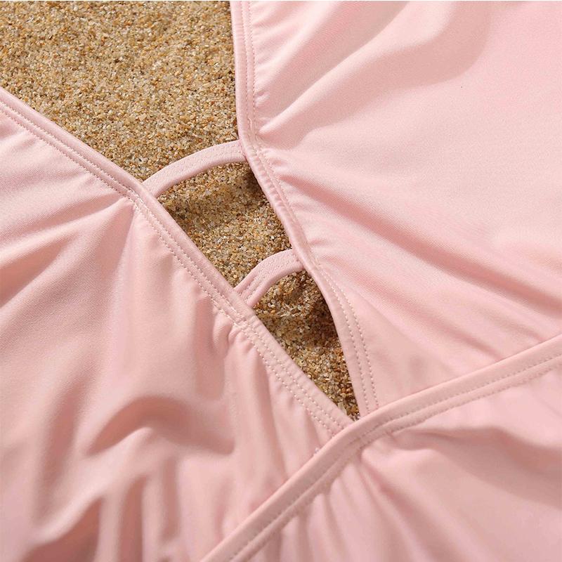 0-9 Năm Bé Gái Nữ Một Mảnh Hồng Đồ Bơi Mẹ Và Tôi Bikini Trẻ Sơ Sinh Năm 2021 Đầm Muỗng bộ Quần Áo Bé Gái Mặc Đi Biển