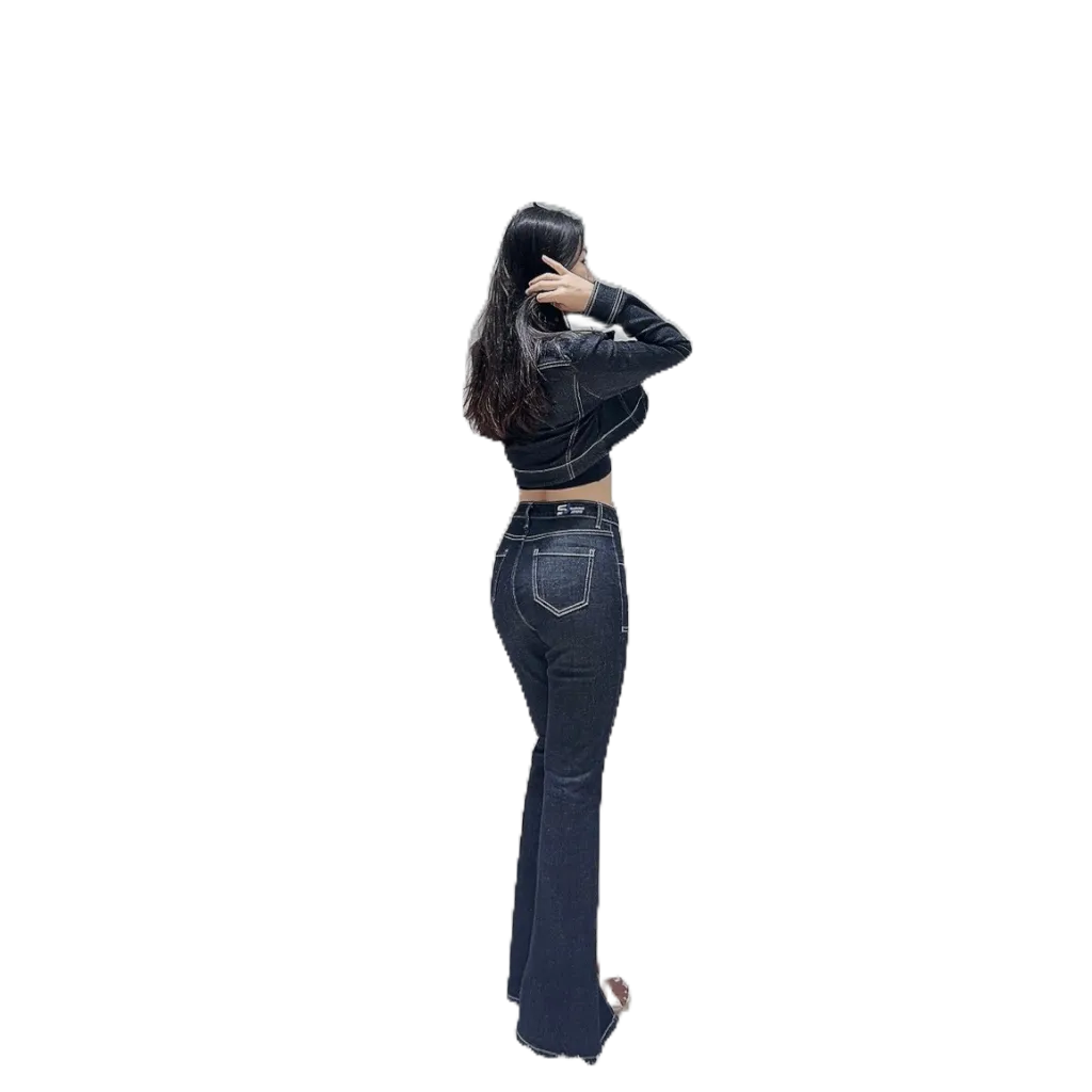 Áo khoác Jean A9 siêu đẹp_ Quần bò nữ ống suông hách dáng fom chuẩn nhà máy SAMMA JEANS