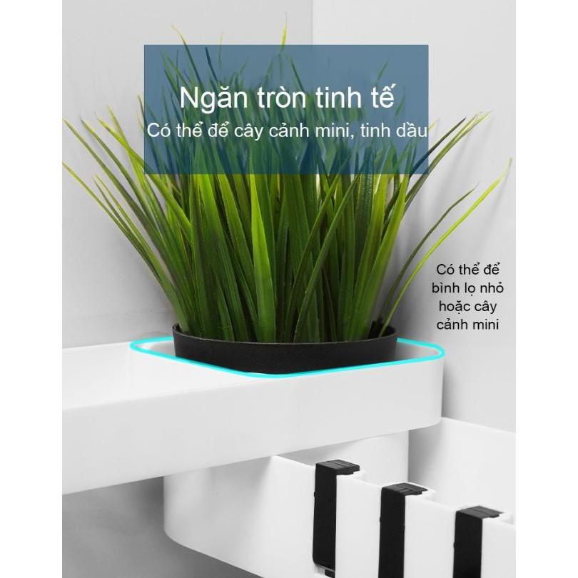 Kệ để đồ đa chức năng xoay linh hoạt không cần khoan bắt vít