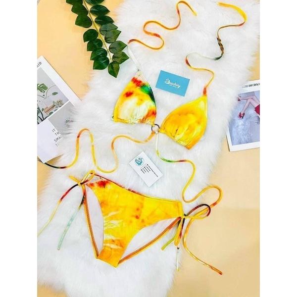 Bikini đồ bơi đi biển áo choàng