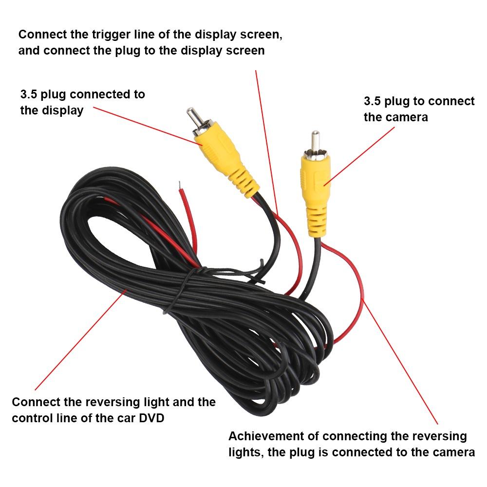 Camera quan sát hỗ trợ đỗ xe hơi Android DVD góc rộng 170x720 DC 12V