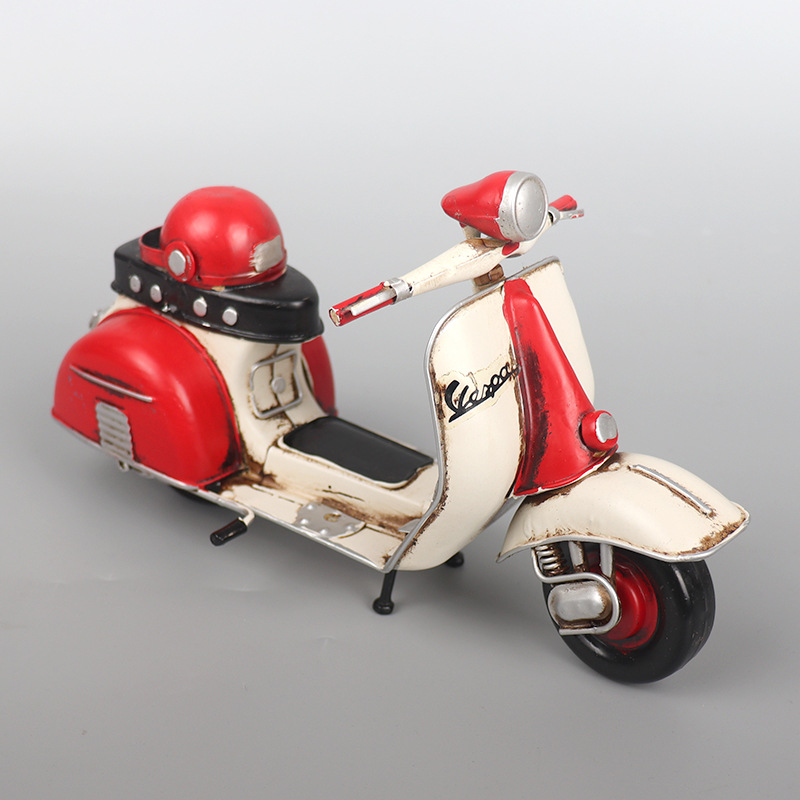 Mô Hình Xe Vespa Vintage - Mô Hình Thủ Công - Quà Tặng - Décor Home - Décor Quán Cafe