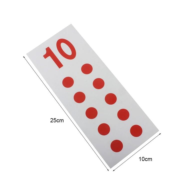 Thẻ kiểm soát bài đếm hạt - Numeral and counters control cards