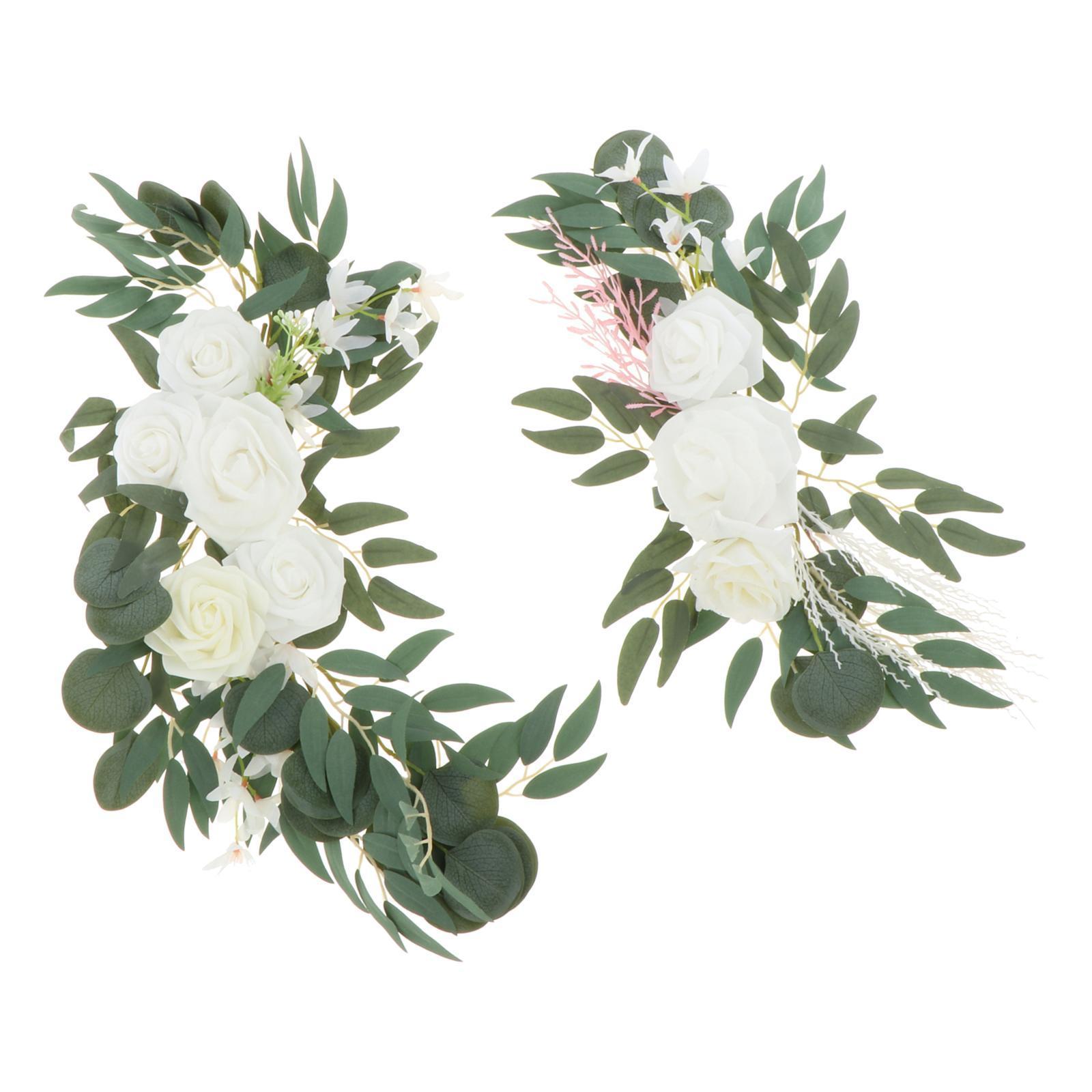 4x Artificial Floral Arch Flowers Swag Garland for Wedding Decor