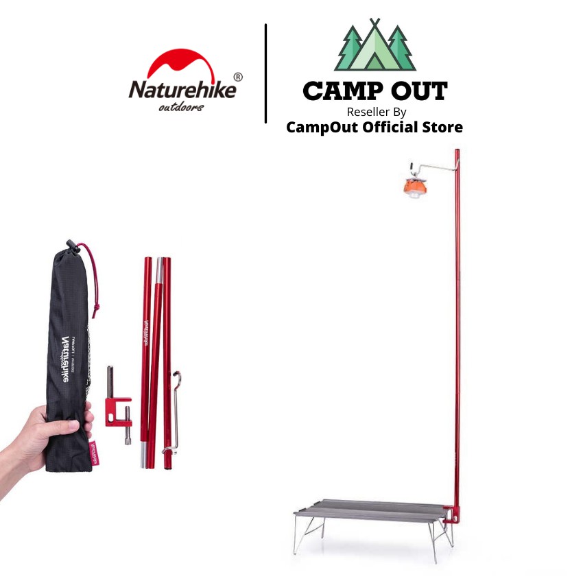 Đồ cắm trại cây treo đèn bàn campoutvn naturehike NH19PJ003 du lịch dã ngoại nhôm xếp gọn kết có túi đựng kèm A109