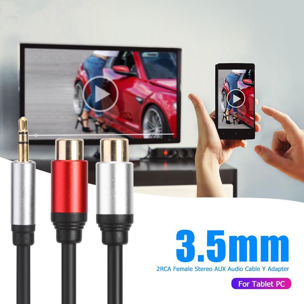 Cáp ChuyểN ĐổI Âm Thanh 3.5mm Sang 2RCA HìNh Chữ Y Cho MáY TíNh BảNg / PC