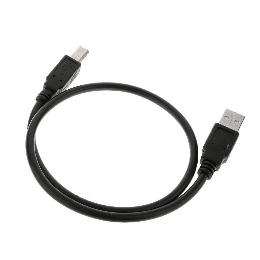 0.5M USB Cable Wire Printer Lead A TO B Male High Speed 2.0 Data Cord Black