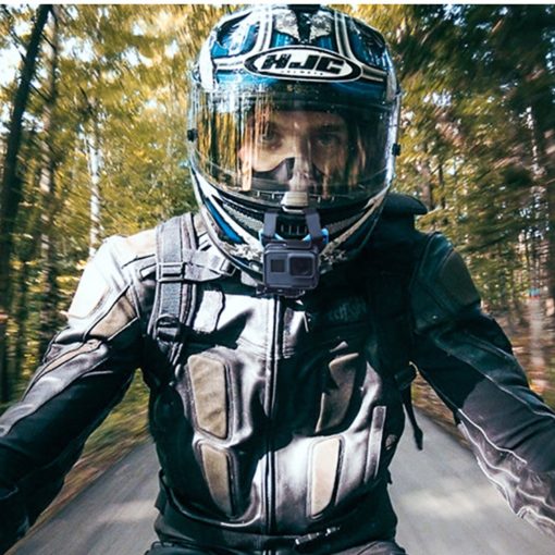 Mount Gắn Cằm Cho GoPro Telesin - Bộ Gắn Cằm Lên Mũ Fullface Kèm đế khóa J