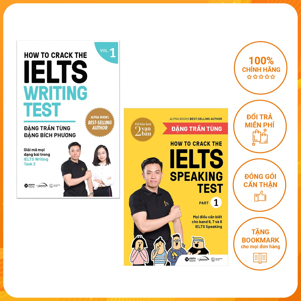 Combo Crack Ielts Giúp Bạn Chinh Phục Giấc Mơ Ielts How To Crack The Ielts Speaking Test - Part 1 How To Crack The Ielts Writing Test - Vol 1 - Tái Bản Mới Nhất