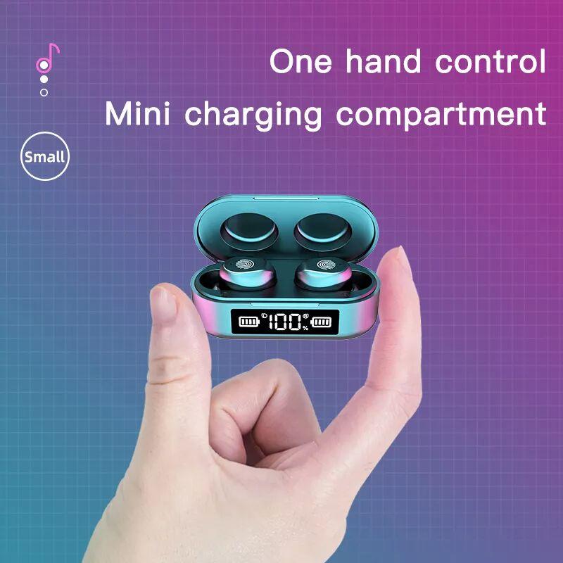 Tặng Kèm Tai Nghe Không Dây Bluetooth 5.0 Màn Hình Hiển Thị Kỹ Thuật Số Vân Tay Màn Hình Ngoài Mini Thích Hợp Cho Thể Thao Tai Nghe Bluetooth