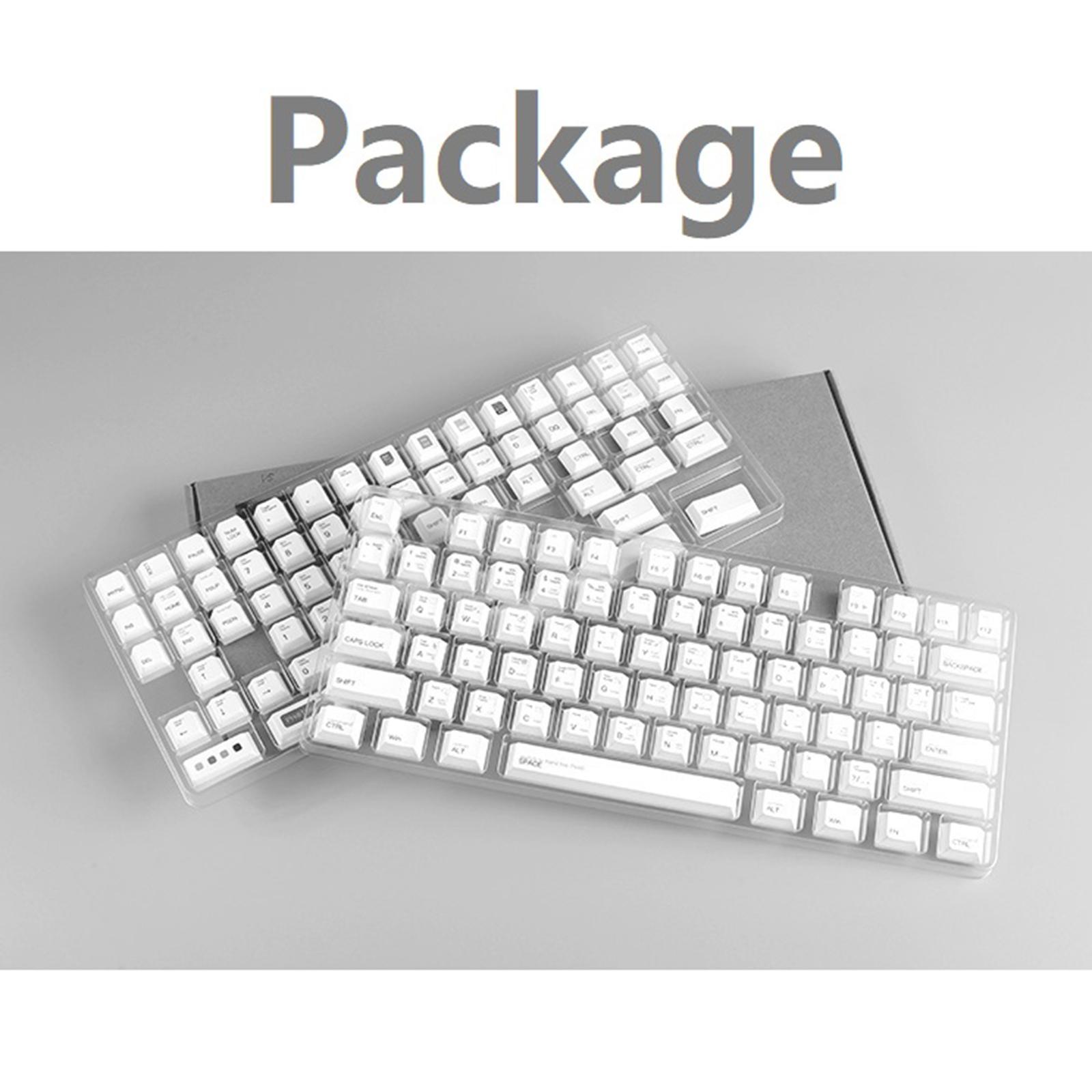 PBT 136 Keys Keycaps Cover for 64 72 87 Gaming Mechanical Keyboard Premium