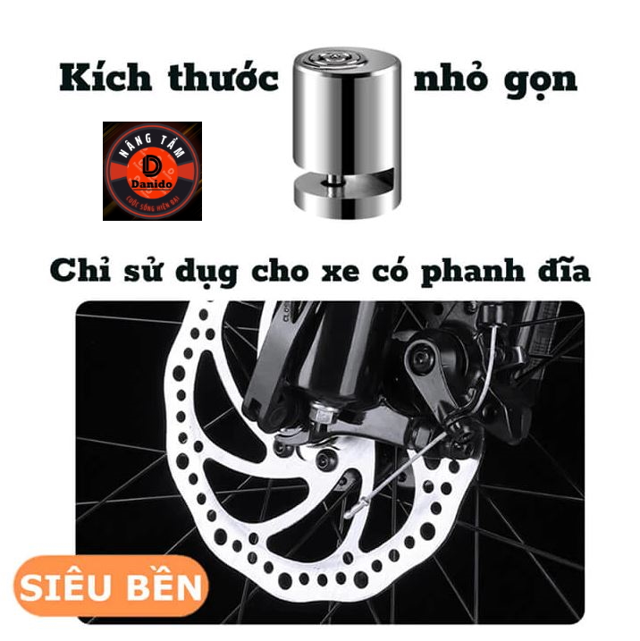 [CHỌN LOẠI KHÓA] Khóa Mã Số Chữ U Mini 4 Số Chống Trộm – Khóa Phanh Đĩa Xe Máy Chống Cắt, Thép Nguyên Khối Hiệu Quả D Danido