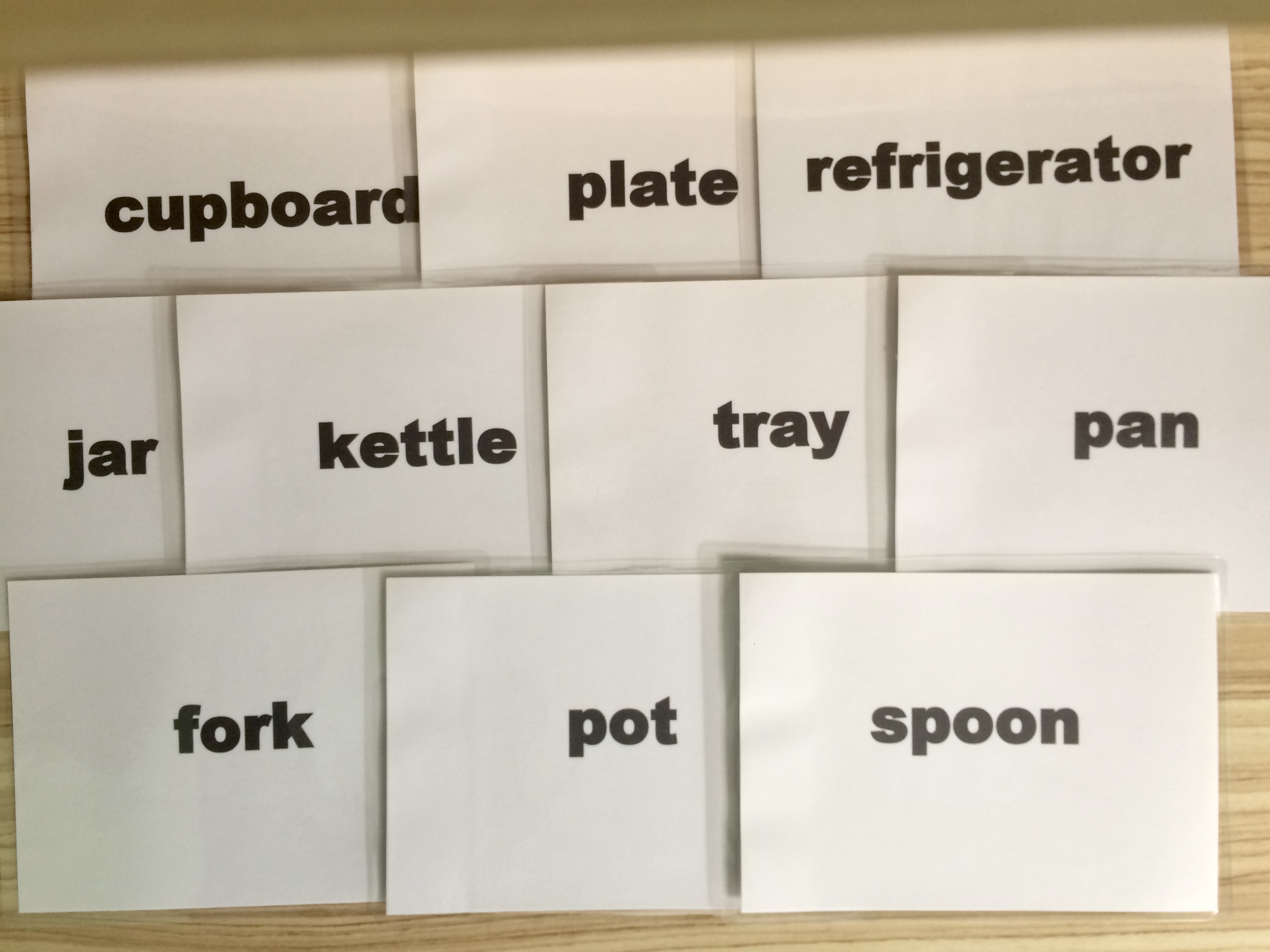 House Object Flashcards - Kitchen - Thẻ học tiếng Anh chủ đề Các vật dụng nhà bếp - 10 cards